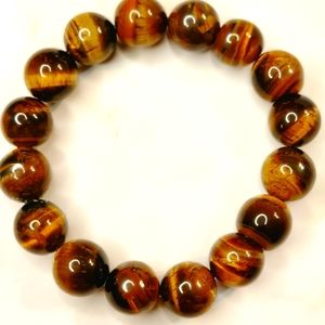 Tiger Eye Beaded Male Bracelet